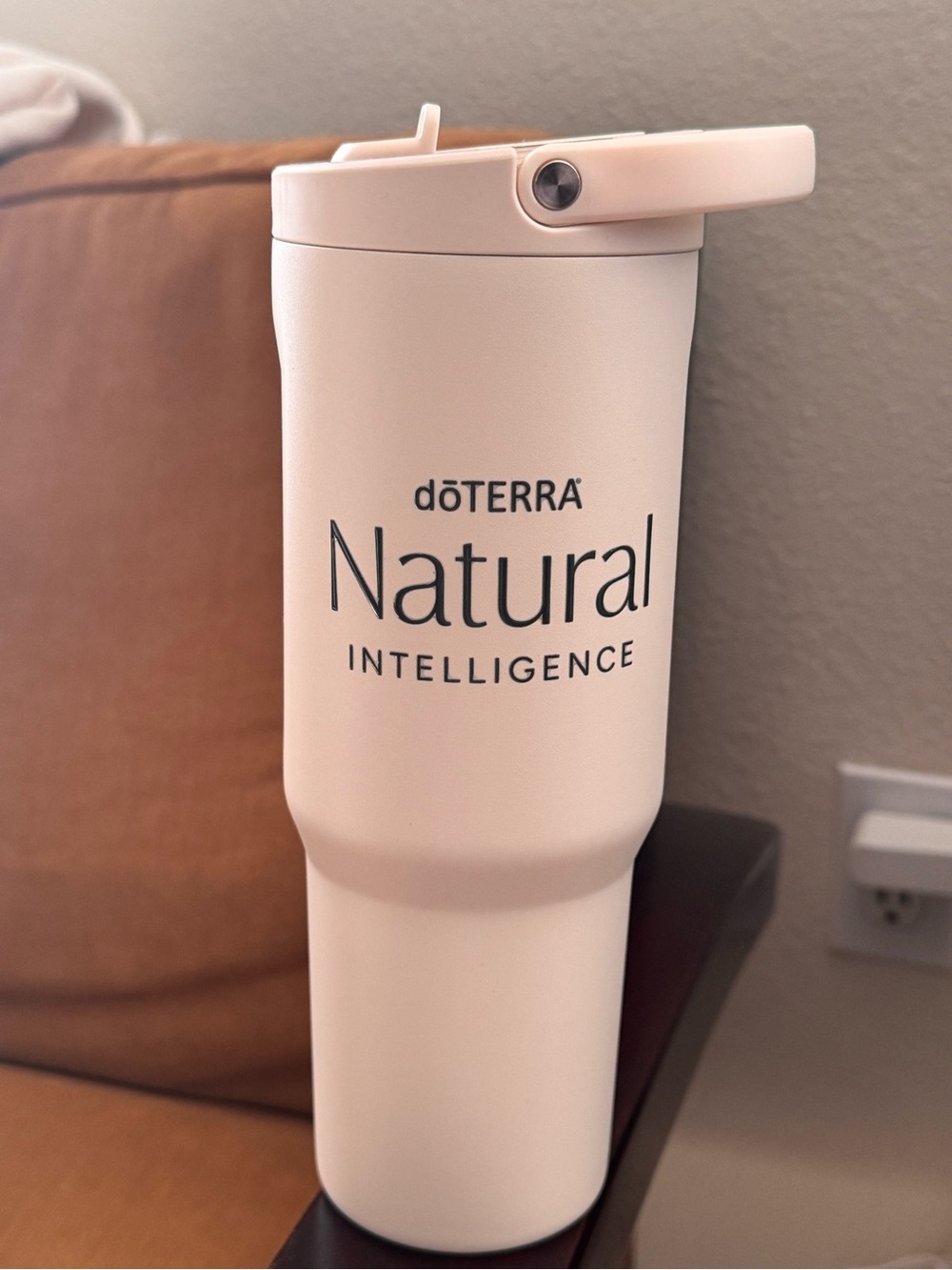 doTERRA Natural Intelligence Cream Travel Tumbler - beige